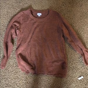 Fuzzy Old Navy brown sweater